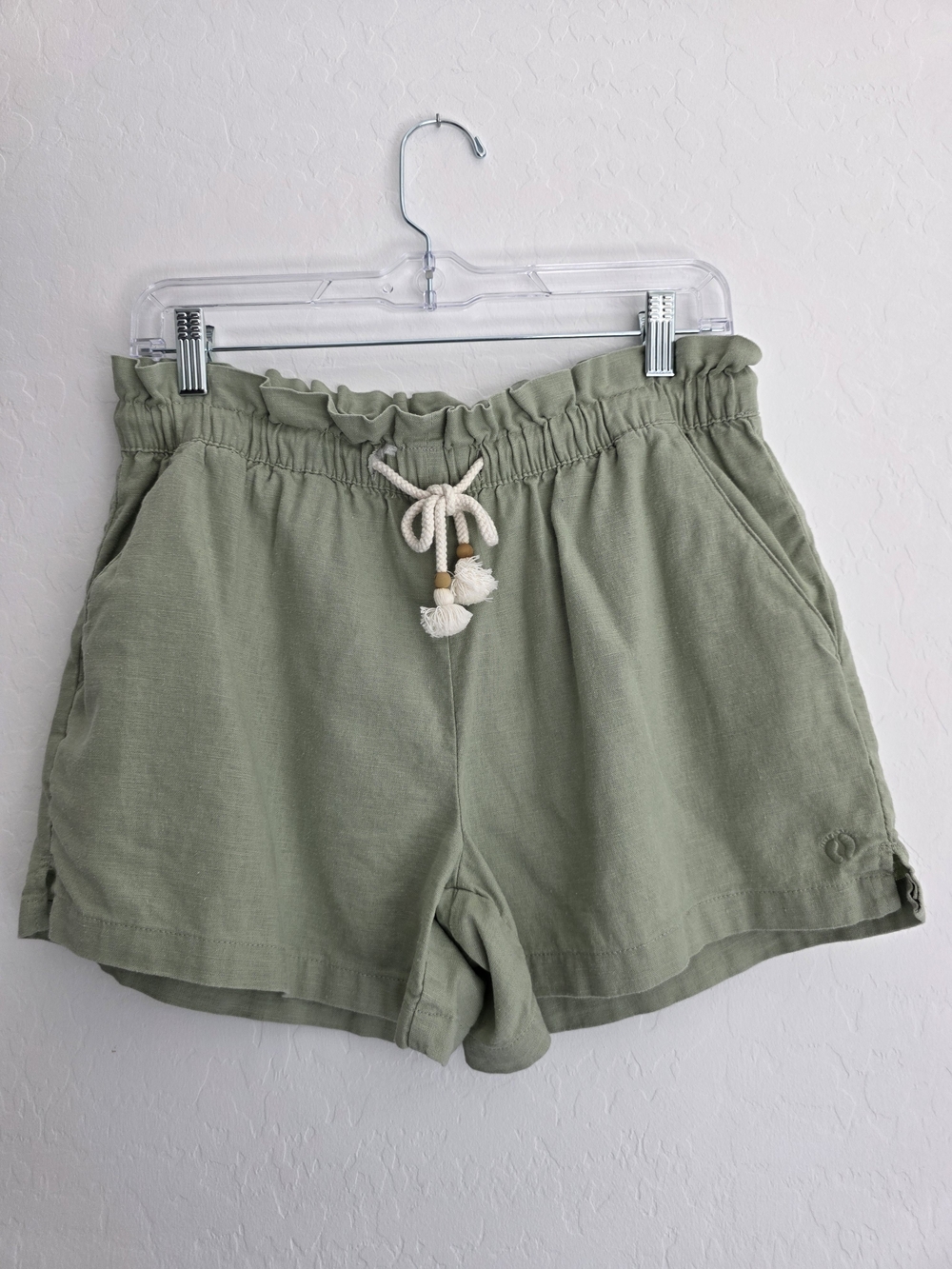 Hang Ten Olive Drawstring Athletic Shorts